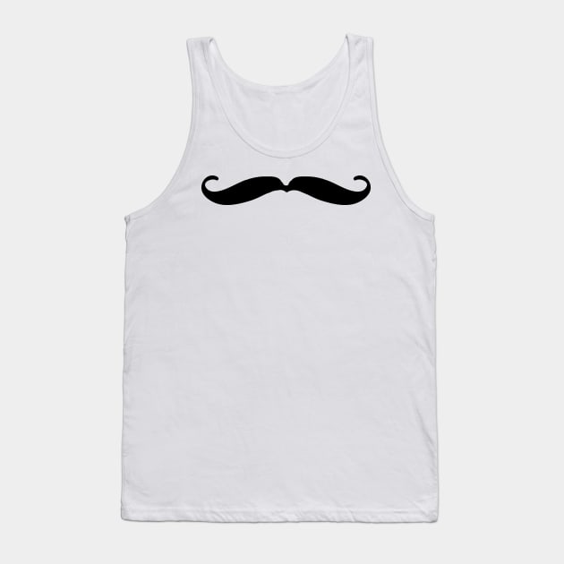 Funny Imperial Mustache Face Tank Top by hugandmug